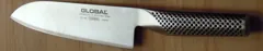 GLOBAL G-46 santoku knife with the G-46 model marking visible; isolated by cropping a multi-knife photograph