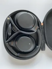 Black Sony WH-1000XM3 BM headphones