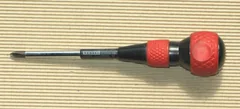 VESSEL No.220 Phillips No.2 x 100 screwdriver photographed on a ribbed surface