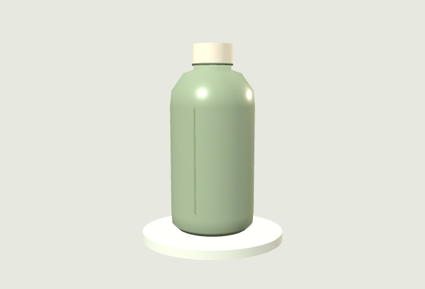 Static render of the original unbranded 3D demo bottle